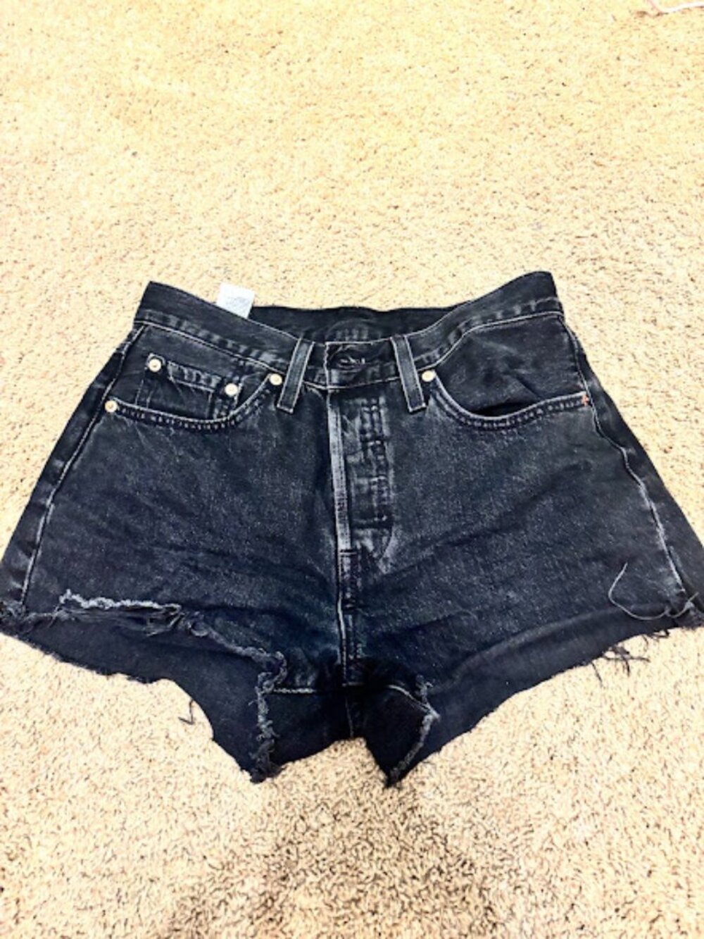 Levi Black Denim Shorts
